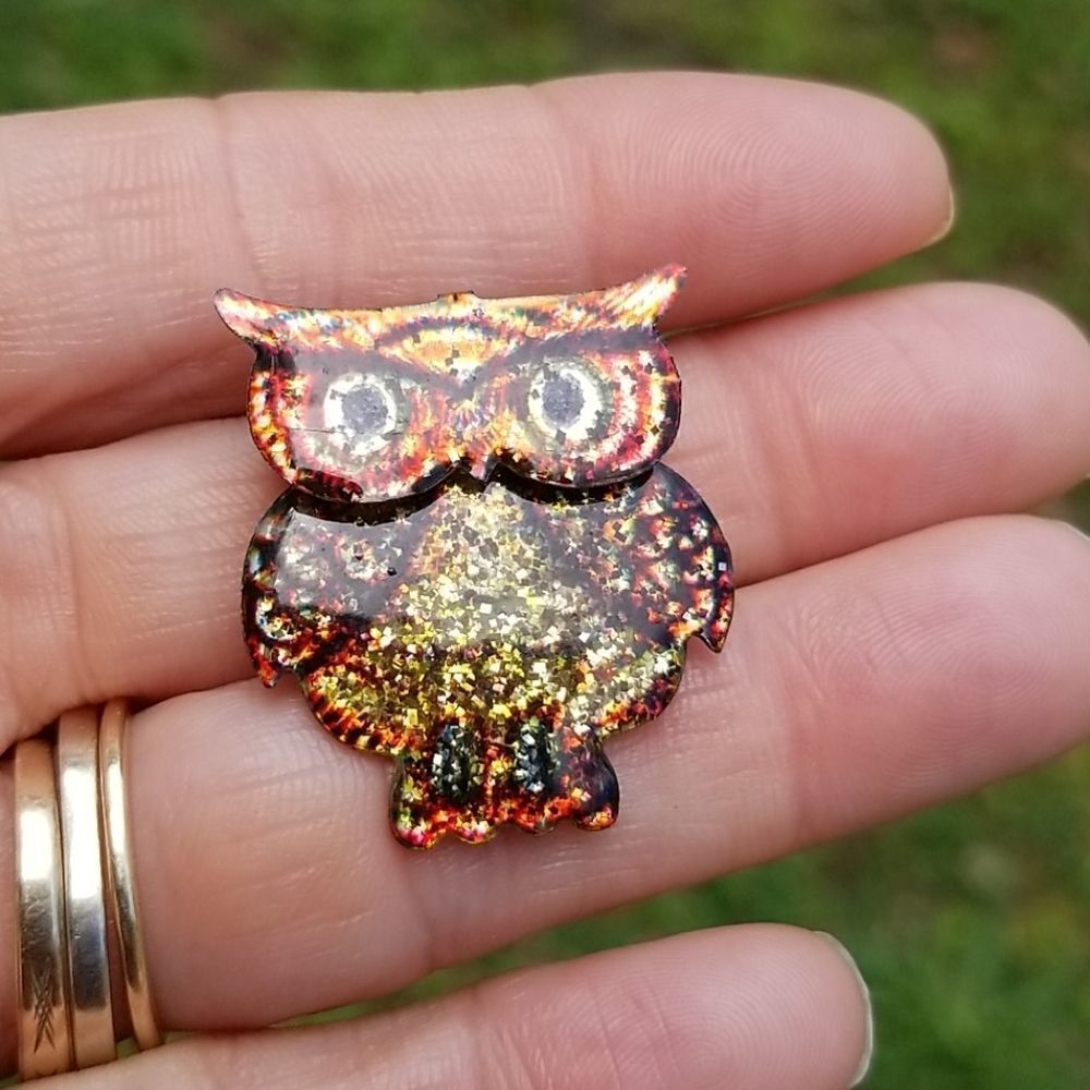 Vnt Glittery Owl